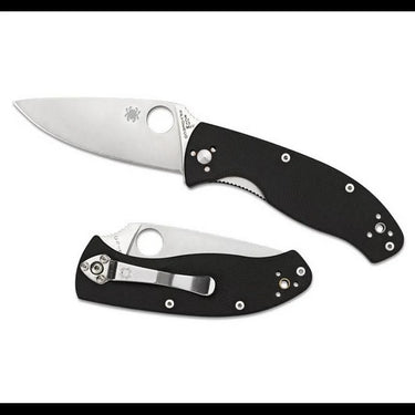 Spyderco Tenacious Folding Knife 3-3/8" Satin Plain Blade