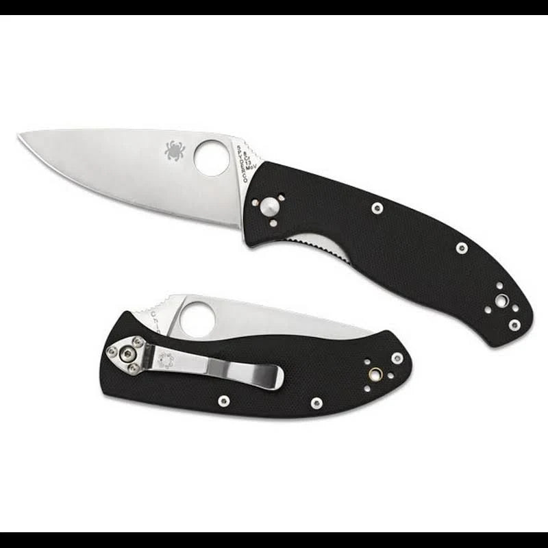 Load image into Gallery viewer, Spyderco Tenacious Folding Knife 3-3/8&quot; Satin Plain Blade
