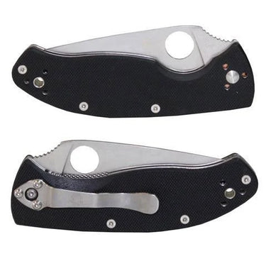 Spyderco Tenacious Folding Knife 3-3/8" Satin Plain Blade