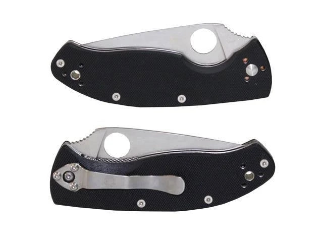 Load image into Gallery viewer, Spyderco Tenacious Folding Knife 3-3/8&quot; Satin Plain Blade
