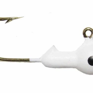 Big Bite Baits 1/4oz Big Bite Jig Single Eye 8-Pack (White/Black Eye)