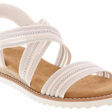 Skechers Women's BOBS Desert Kiss - Sun Shining (White) Size 6