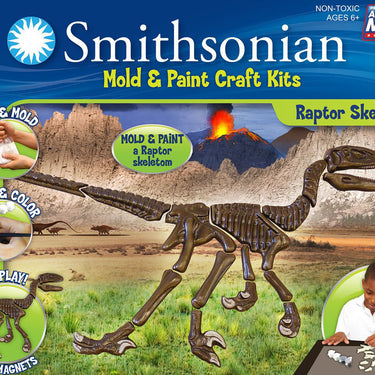 Smithsonian Mold & Paint Kit - Raptor Skeleton