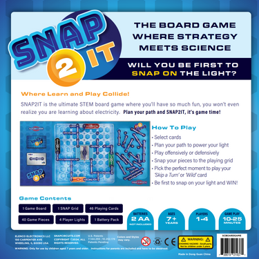 Snap Circuits Snap 2 It Board Game