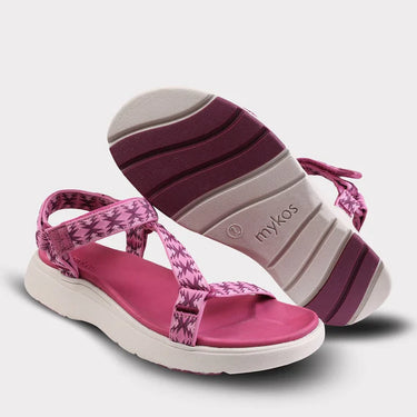Mykos Solstice Women's Hook & Loop Sandal (Fuchsia) Size 7