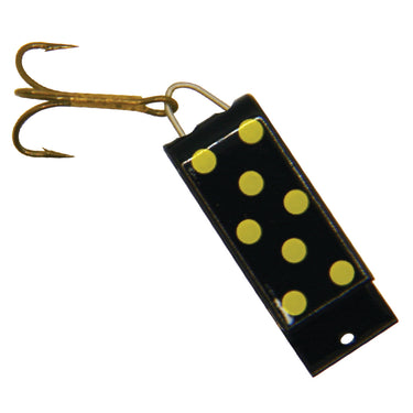 Jake's Lures 2/3oz Spin-A-Lure (Black/Yellow Dot)