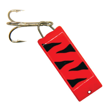 Jake's Lures 2/3oz Spin-A-Lure (Neon Red/Black Stripe)