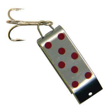 Jake's Lures 2/3oz Spin-A-Lure (Chrome/Red Dot)
