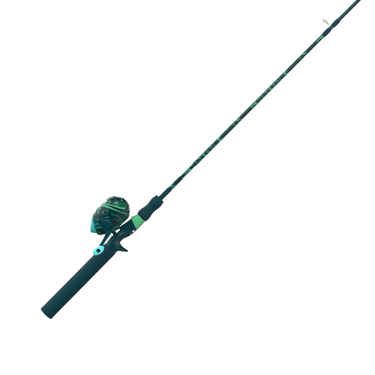 Zebco Splash Grunge Green 6'0" Medium Spincast Combo