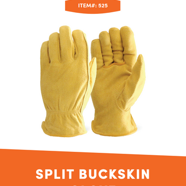 Unlined Split Buckskin Glove Extra Large