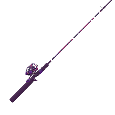 Zebco Splash Tidepool Purple 6'0" Medium Spincast Combo