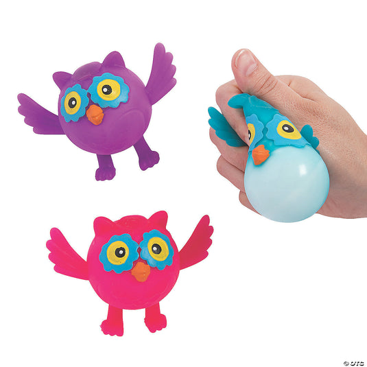 Squeeze-A-Dohz Owl Toys