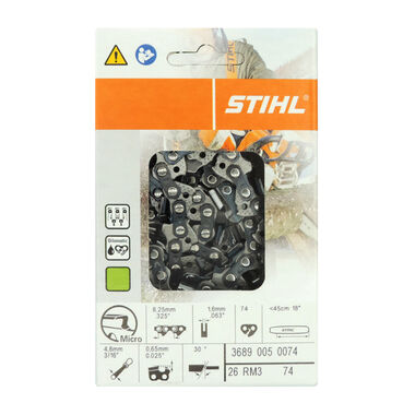 Load image into Gallery viewer, STIHL 18&quot; Oilomatic Rapid Micro 3 26RM3-74E Chainsaw Chain
