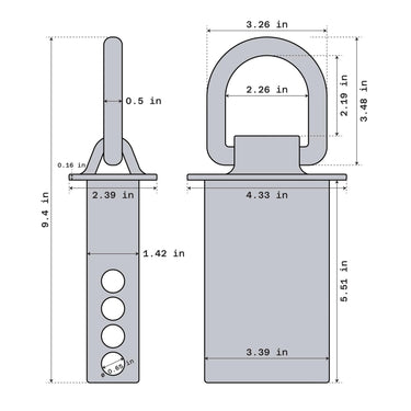 Summit Racing™ D-Ring Anchor Points SUM-900870