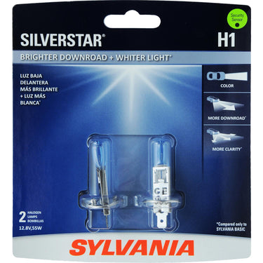 Sylvania Lighting SilverStar Ultra Halogen Light Bulbs H1SU 2-Pack