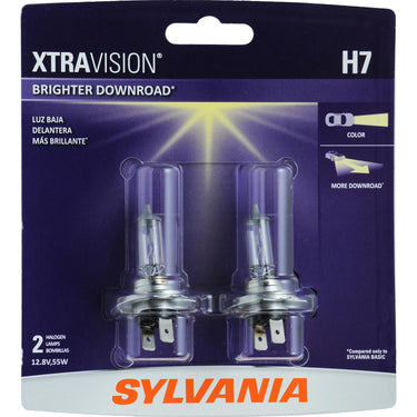 Sylvania Lighting XtraVision Halogen Light Bulbs H7 2-Pack