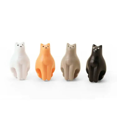 Kikkerland Cat Tea Holder 4 Set