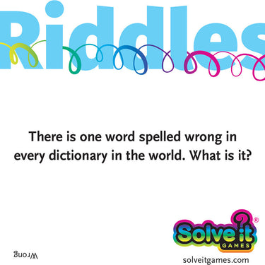 WORD TEASERS Solve It Riddles
