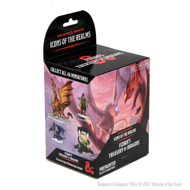 Load image into Gallery viewer, D&amp;D ICONS OF THE REALMS: FIZBAN&#39;S TREASURY OF DRAGONS BOOSTER BOX (1 BOX PER PURCHASE)
