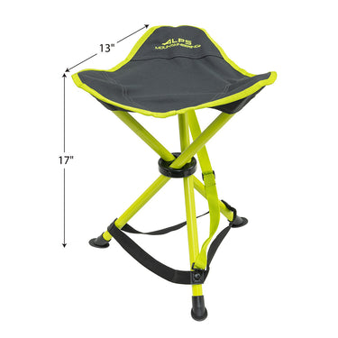 Alps Mountaineering Tri-Leg Stool (Charcoal/Citrus)