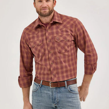 Wrangler Men's Retro Modern Fit Shirt (Rawhide) Size L