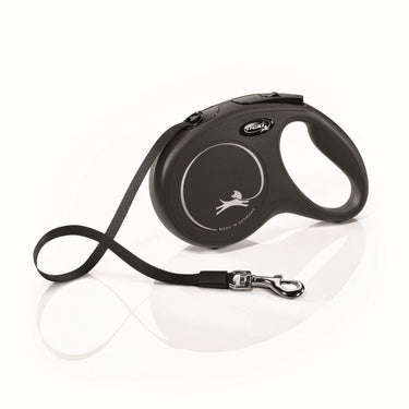 Flexi Classic Nylon Cord Dog Leash (Black) 16', 55lb