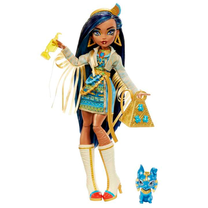 Monster High Cleo De Nile Doll With Pet And Accessories