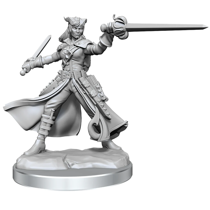 D&D FRAMEWORKS: TIEFLING ROGUE FEMALE - UNPAINTED AND UNASSEMBLED