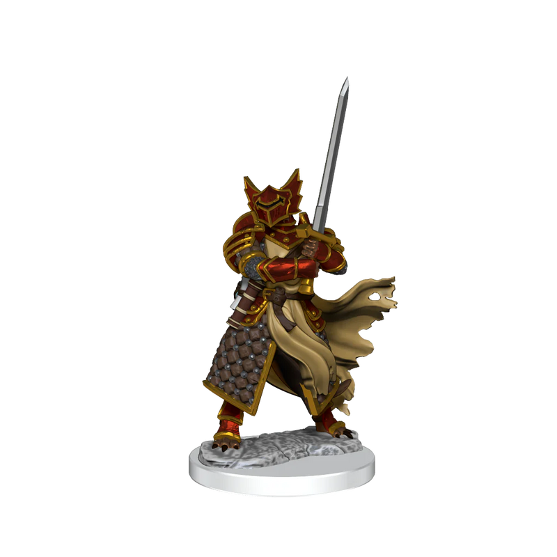 Load image into Gallery viewer, D&amp;D FRAMEWORKS: DRAGONBORN PALADIN MALE - UNPAINTED AND UNASSEMBLED
