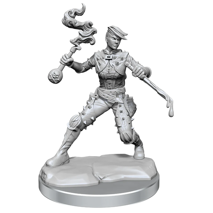 D&D FRAMEWORKS: HUMAN ROGUE FEMALE - UNPAINTED AND UNASSEMBLED