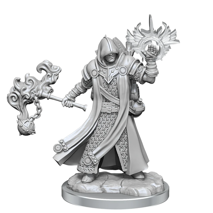 D&D FRAMEWORKS: HUMAN CLERIC MALE - UNPAINTED AND UNASSEMBLED