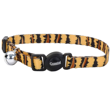 Coastal Safe Cat Adjustable Breakaway Collar (Tiger) Size 8-12"