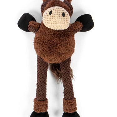 goDog Checkers Skinny Durable Plush Dog Toy