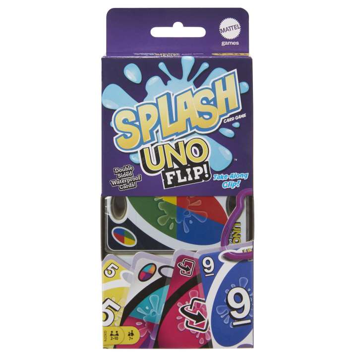 Load image into Gallery viewer, UNO Flip Splash Matching Card Game For 7 Year Olds &amp; Up
