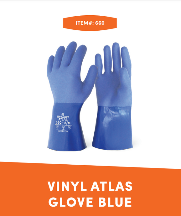 Vinyl Atlas Glove Blue 2X Large