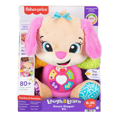 Smart Stages Sis plush toy in its retail box