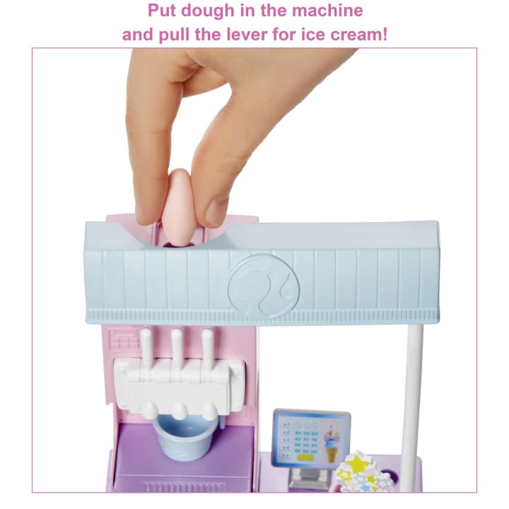 Load image into Gallery viewer, Barbie Ice Cream Shop Playset with Doll
