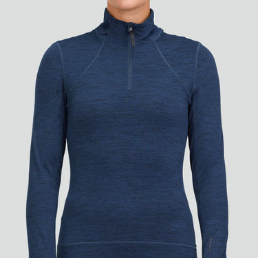 Terramar Cloud 9 2.0 Women's 1/4 Zip Shirt (Night Blue) Size L