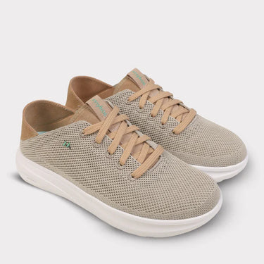 Mykos Winona Women's Lace-Up Sneaker (Beige) Size 9