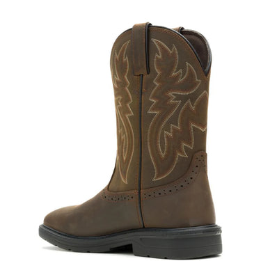 Wolverine Men's Rancher Level Pull-On Work Wellington (Black/Brown) Size 9M