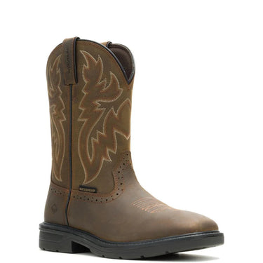 Wolverine Men's Rancher Level Pull-On Work Wellington (Black/Brown) Size 9M