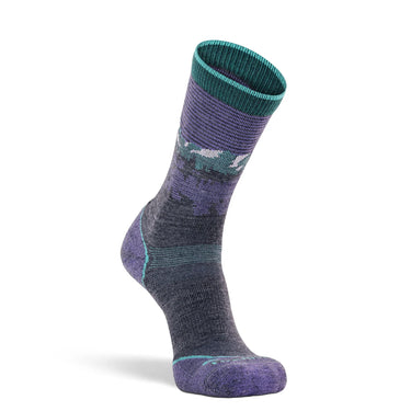 Fox River Women's Krakatoa Lightweight Crew Hiking Sock (Grey) Size L