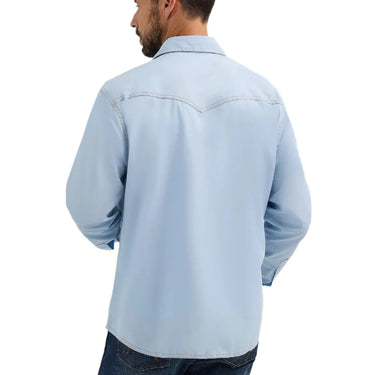 Wrangler Men's Retro Snap Shirt (Ice Blue) Size L