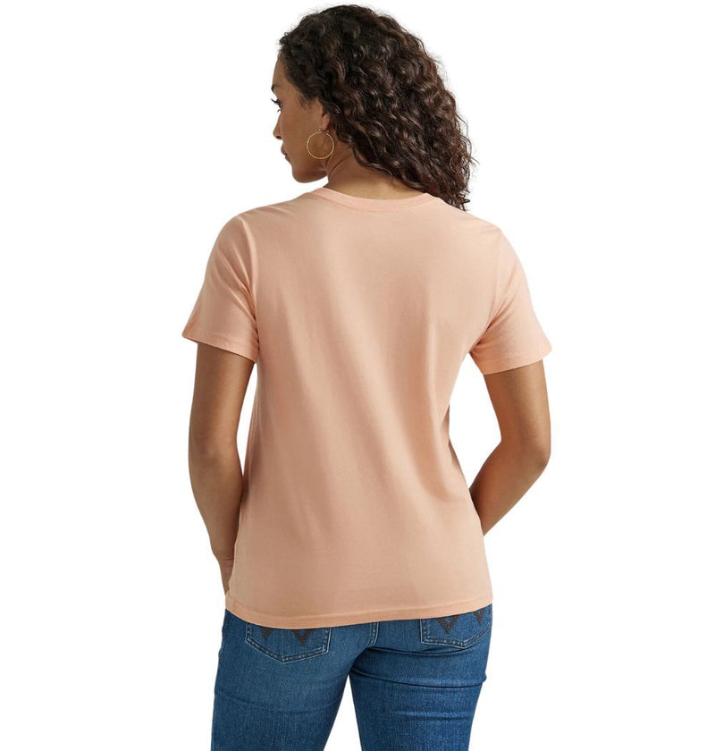 Load image into Gallery viewer, Wrangler Womens S Western Graphic Boyfriend Tee - Peach Whip
