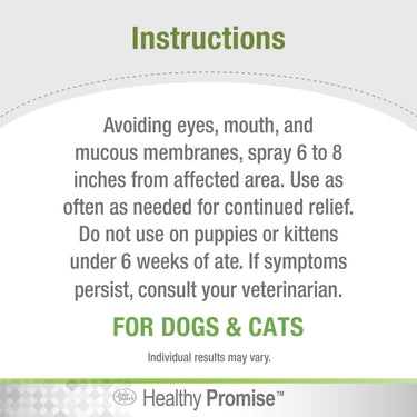 Four Paws Healthy Promise Pet Aid Fast-Acting Anti Itch Spray for Dogs & Cats