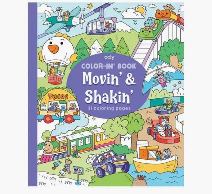 Ooly Movin' & Shakin' Coloring Book