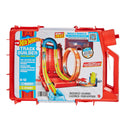 Hot Wheels Track Builder Unlimited Fuel Can Stunt Box in its red gas-can-shaped package