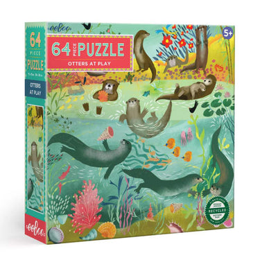 Otters at Play Jigsaw Puzzle (64 piece)
