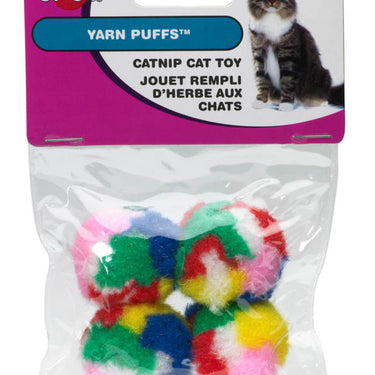 Spot Kitty Yarn Puffs Catnip Toy