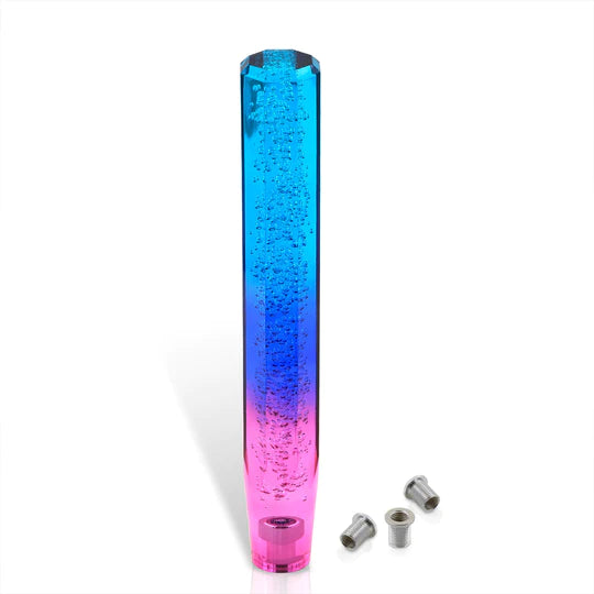 Universal M8 M10 M12 300MM Crystal Octogon Bubble Shift Knob Multicolor
